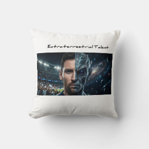 Almohada cuadrada moderna - Lionel Messi Alien Cab