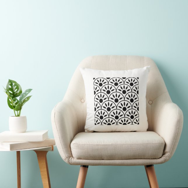 Almohada cuadrada monocromática elegante | Minimal (Silla)