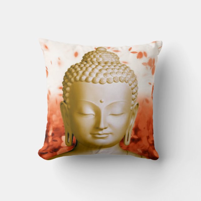 Almohada cuadrada serena de Buda (Anverso)