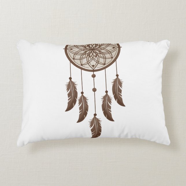 Almohada Cuadrada Soñadora Boho Rústica (Anverso)