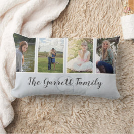 Almohada cuatro fotos personalizadas con el apelli