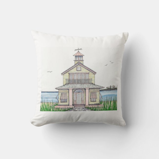 Almohada cubierta de Beach Cottage (Anverso)