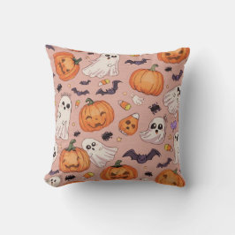 Almohada Cubierta de Halloween - Calabazas y fanta