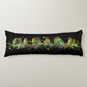 Almohada cuerpo arcoíris de inseparables