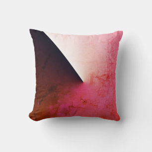 Almohada Cushion de Arte Abstracto Marrón Rojo