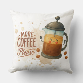 Almohada Cushion de Café de Prensa Francesa Adorab