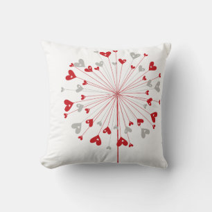 Almohada Cushion de corazones rojos y amor de dien