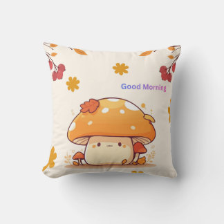Almohada Cushion de Estampado de Hongo Adorable y