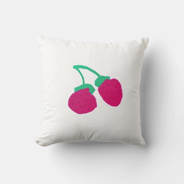 Almohada Cushion de Frutas Rosadas Lindas (Anverso)
