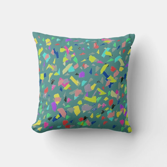 Almohada Cushion de Tirar de Arte Abstracto Vibrac (Anverso)