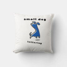 Almohada Cute Blue Puppy Doble Cara