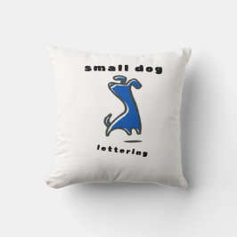 Almohada Cute Blue Puppy Doble Cara