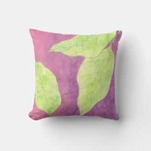 almohada CUTE GREEN LEAVES