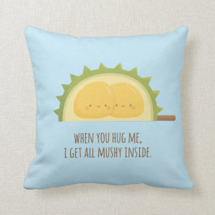 Almohada Cute Hugging Durian Seeds Mushy Love