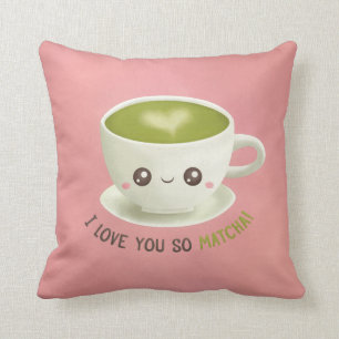 Almohada Cute I Love You So Matcha Puns