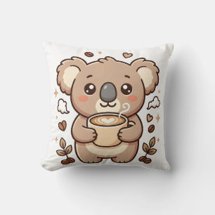 Almohada Cute Koala Coffee Throw