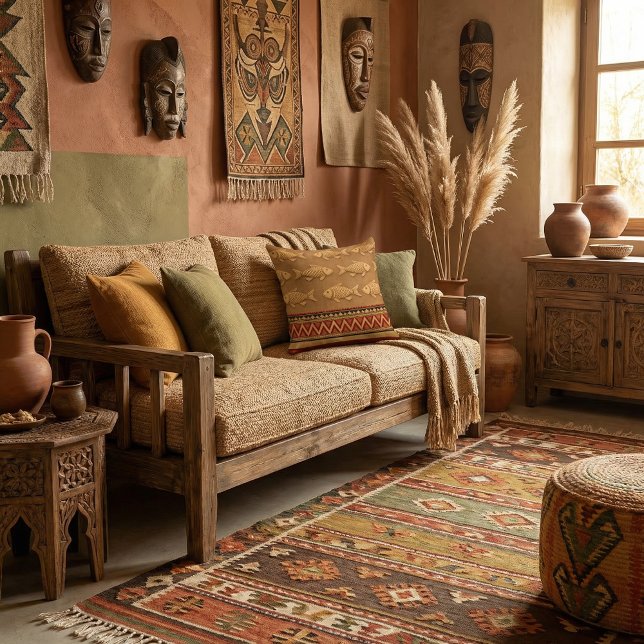 Almohada Cute Modern Fish Throw (Subido por el creador)