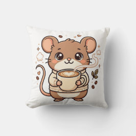 Almohada Cute Mouse Latte Love Throw