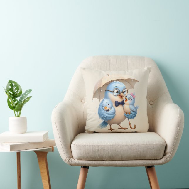 Almohada Daddy Bird Acento de Familia (Silla)