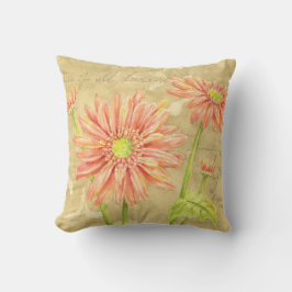 Almohada Daisy Garden Notes de algodón 16 x 16