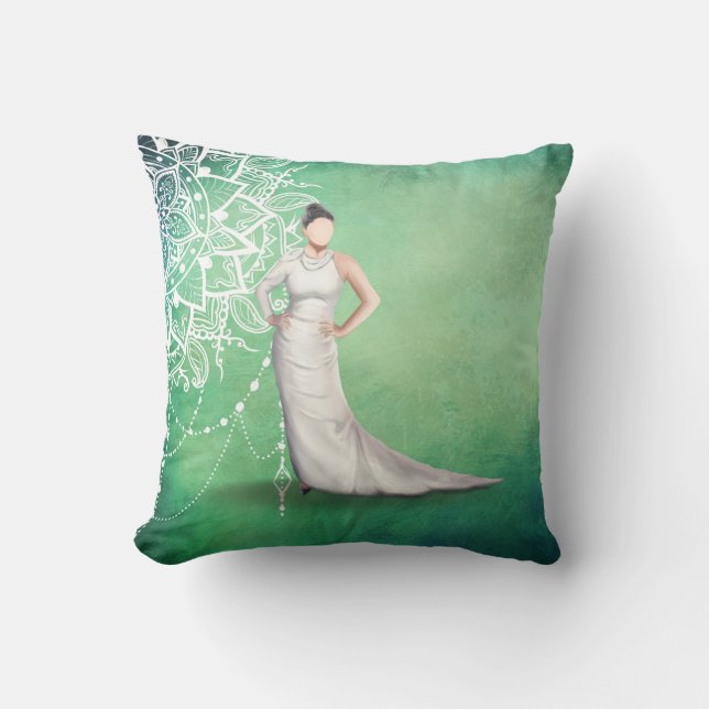 Almohada Dama Elegante (Anverso)