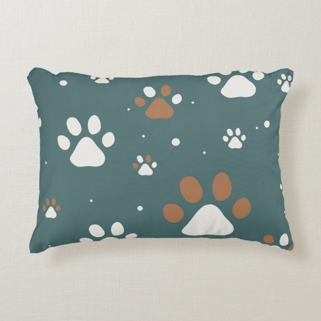 Almohada de 12x16 acentos de Pawz (Anverso)