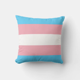 Almohada de 16 x 16 con bandera transgénero