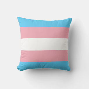 Almohada de 16 x 16 con bandera transgénero