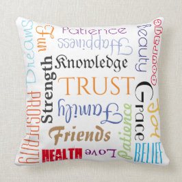 Almohada de 18 deseos de vida extraordinarios