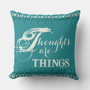 Almohada de 20" con la frase 'Los Pensamientos son