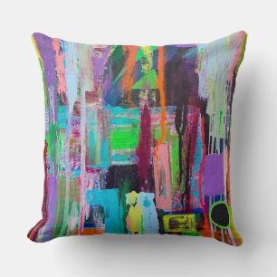 Almohada de 20 x 20 de algodón Purple Haze