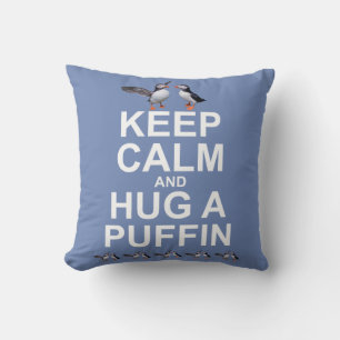 Almohada de Abraza un Frailecillo (Azul)
