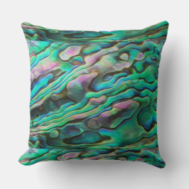 Almohada de Abulón Paua Pintoresca Hermosa