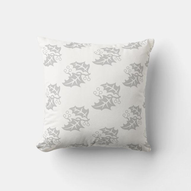 Almohada de acebo festivo (Anverso)
