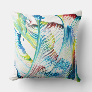 Almohada de acento abstracto colorida Wanderer 1