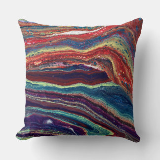 Almohada de acento abstracto colorido Yearnin Burn