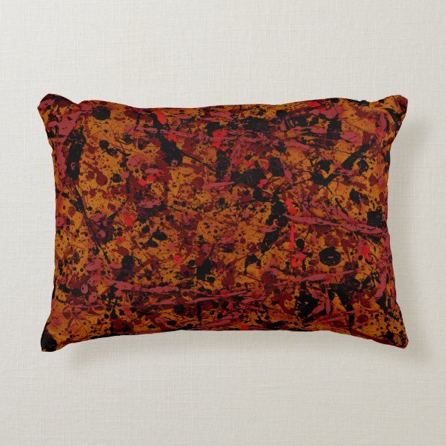 Almohada de acento abstracto Commotion No. 1 (Anverso)