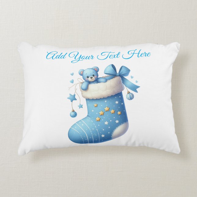 Almohada de acento - Almohada de Navidad editable  (Anverso)