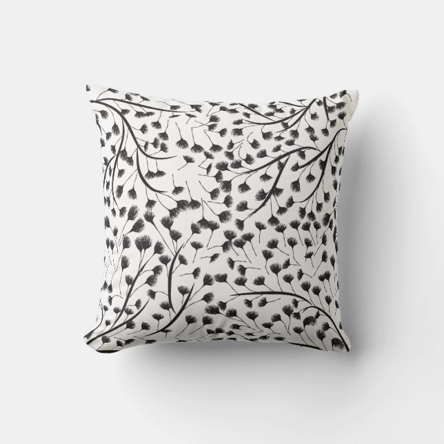 Almohada de acento - Almohada decorativa botánica (Anverso)