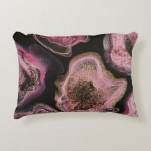 Almohada de acento amapolas rosadas