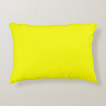 Almohada de acento amarillo limón 16" x 12"