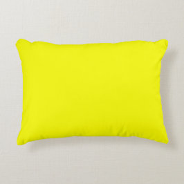 Almohada de acento amarillo limón 16" x 12"
