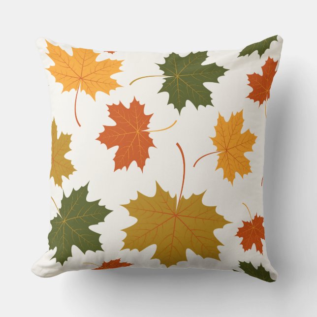 Almohada de acento-Autumn Falling Leaves (Anverso)