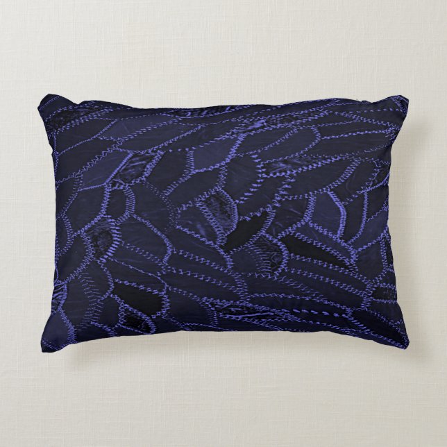 Almohada de acento azul añil (Anverso)