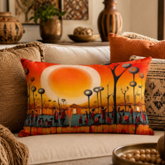 Almohada de acento Botswana Sunset 16x12