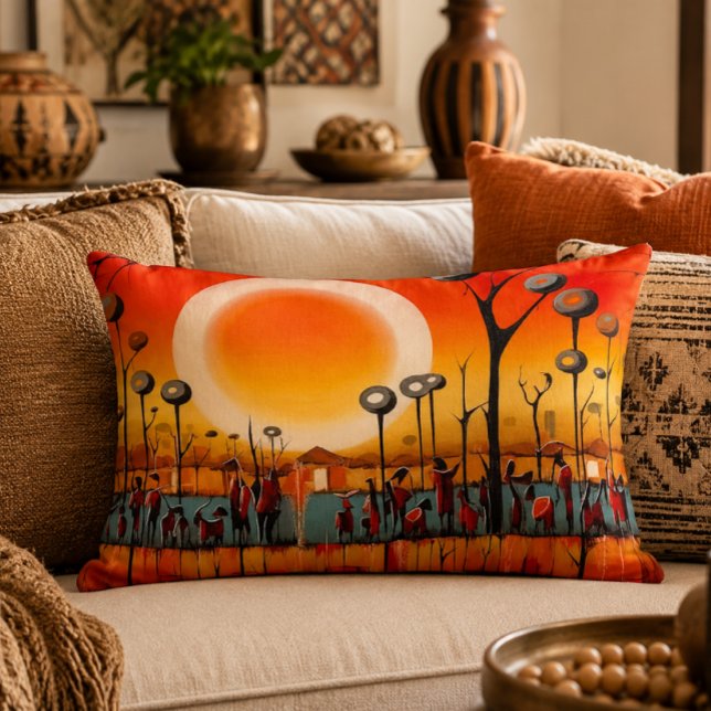 Almohada de acento Botswana Sunset 16x12 (Subido por el creador)