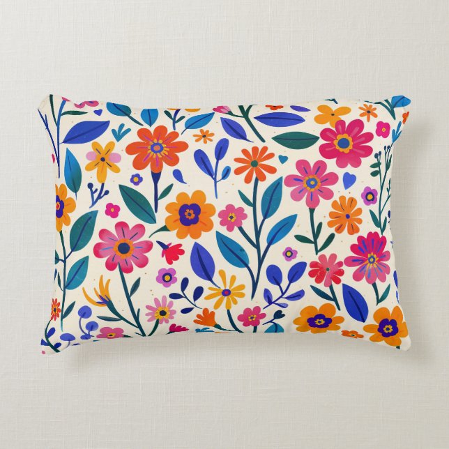 Almohada de acento brillante de los jardines vibra (Anverso)