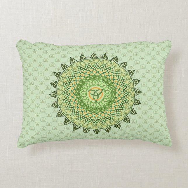 Almohada de acento celta del día de San Patty (Anverso)