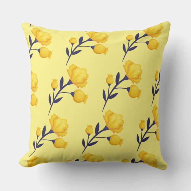Almohada de acento-Coín Tulipanes Almohada Decorat (Anverso)