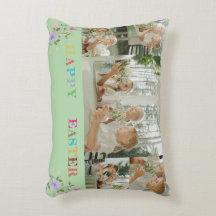 Almohada de acento con collage de fotos personaliz